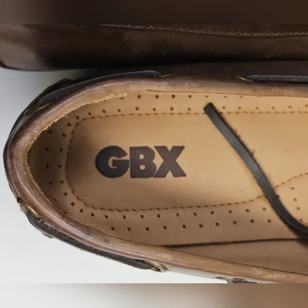 GBX Henley Loafer‎ Soft Brown Leather Slip-On Driving Shoes Mens Size 12D